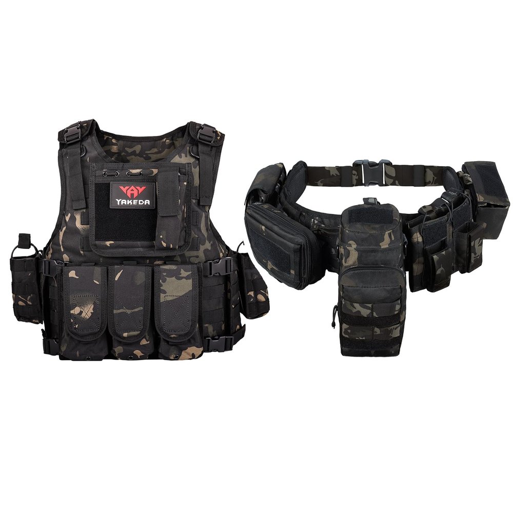 YAKEDA Tactical Outdoor Vest &Tactical Battle Belt