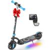 Gyroor H40 Kids Electric Scooter, 180W Motor, Up to 10 MPH, LED Display & Colorful Lights, Adjustable Height, for Boys & Girls Ages 8-12, Great Birthday Gift,H40-Blue view 1