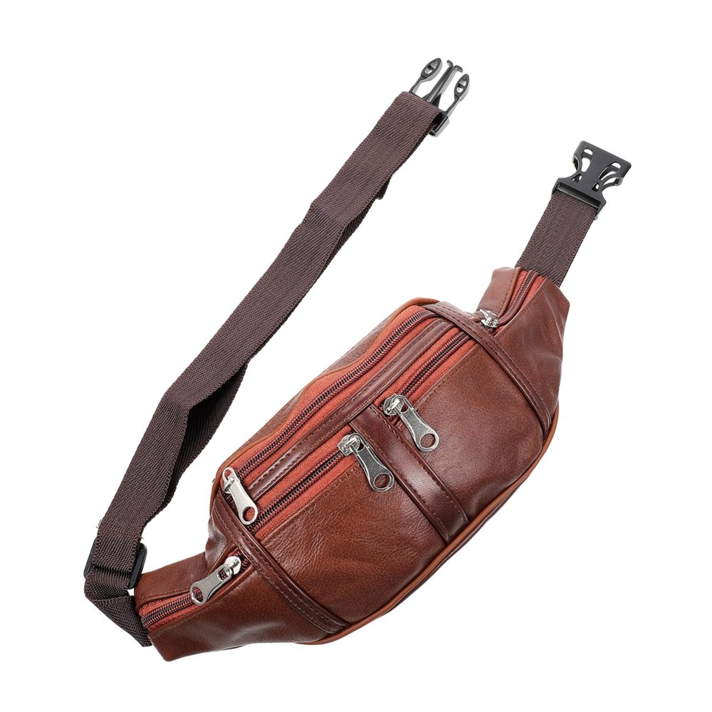 WHAMVOX 1pc Fashionable Waist Pouch for Sports Portable Waist Bag for Running Cycling Outdoor Activities Multi-function Fanny Pack for Men and Women Brown