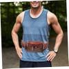 WHAMVOX 1pc Fashionable Waist Pouch for Sports Portable Waist Bag for Running Cycling Outdoor Activities Multi-function Fanny Pack for Men and Women Brown view 2