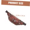 WHAMVOX 1pc Fashionable Waist Pouch for Sports Portable Waist Bag for Running Cycling Outdoor Activities Multi-function Fanny Pack for Men and Women Brown view 4