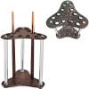 CQBXRD Pool Cue Holder Freestanding Table Accessories Holds 12 Cues - Rack Snooker Cue Stand, with Mounting Accessories, Simple Assembly, Professional Design, Brown Height 60cm Width 34cm view 1