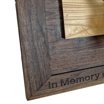 Deer Shoulder Mount Display Panel Plaque Barnwood or Walnut Shield Personalized (Rustic Walnut)