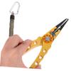 balacoo Aluminum Alloy Fishing Pliers with Scissors Line Cutter Golden Fishing Tool for Lure Handling Hook Removal and Wire Cutting Includes -Lose Lanyard for Easy Storage view 2