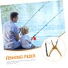 balacoo Aluminum Alloy Fishing Pliers with Scissors Line Cutter Golden Fishing Tool for Lure Handling Hook Removal and Wire Cutting Includes -Lose Lanyard for Easy Storage view 4