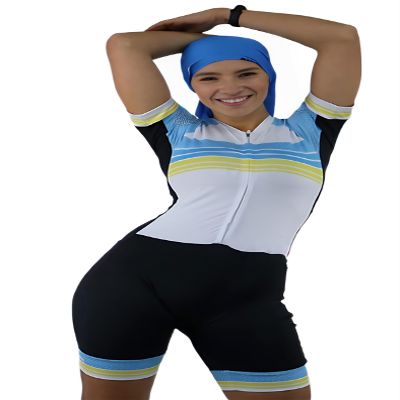 15 Colors Women's Purple Short Sleeve Female Cycling Suit Woman Jumpsuit Cycling Clothing XS-4XL (white 13, 3XL)