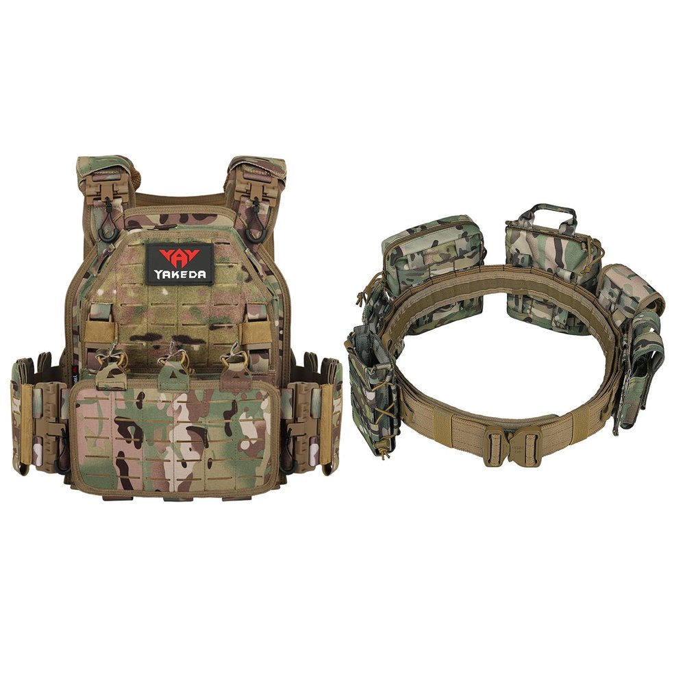 YAKEDA Tactical Outdoor Vest &Tactical Battle Belt