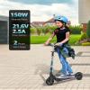 Gyroor Electric Scooter for Kids, E-Throttle 150W Motor LED Display, H30Max-Blue view 2