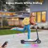 Gyroor Electric Scooter for Kids, E-Throttle 150W Motor LED Display, H30Max-Blue view 4
