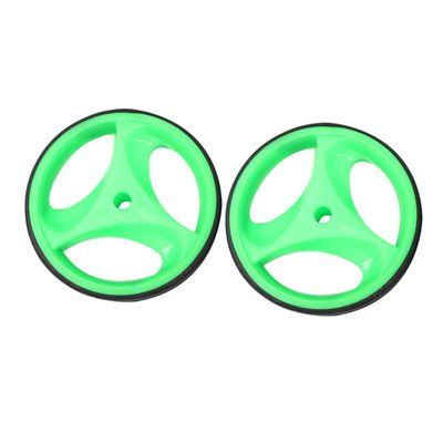POPETPOP 1set Mute Auxiliary Wheels for Boys and Girls Compatibility Flashing Light Feature Green Training Wheel for Safety and Balance