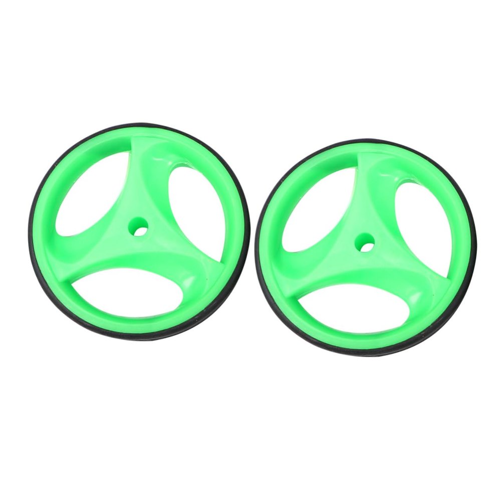 POPETPOP 1set Mute Auxiliary Wheels for Boys and Girls Compatibility Flashing Light Feature Green Training Wheel for Safety and Balance