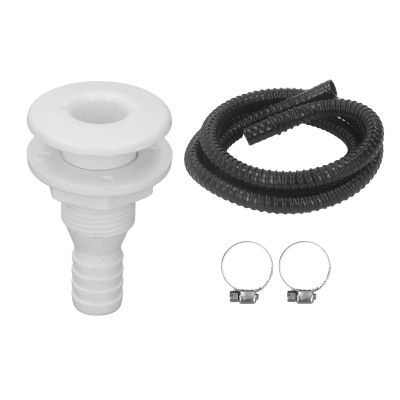 Acouto Bilge Pump Installation Kit Bilge Pump Hose 3/4 Inch 6.7ft Bilge Pump Plumbing Kit with Hose Clamps and Thru Hull Fitting