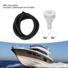 Acouto Bilge Pump Installation Kit Bilge Pump Hose 3/4 Inch 6.7ft Bilge Pump Plumbing Kit with Hose Clamps and Thru Hull Fitting view 3