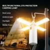 Tyenaza Rechargeable Camping Lantern, IPX4 Outdoor COB Camping Lamp Deployable Lampshade Multifunctional Flashlight with Hook view 3