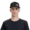 Joisbs American Flag Chicken Rooster Classic Unisex Sun Hat with Flat Brim - Adjustable and Stylish for Outdoor Adventures! Black view 2