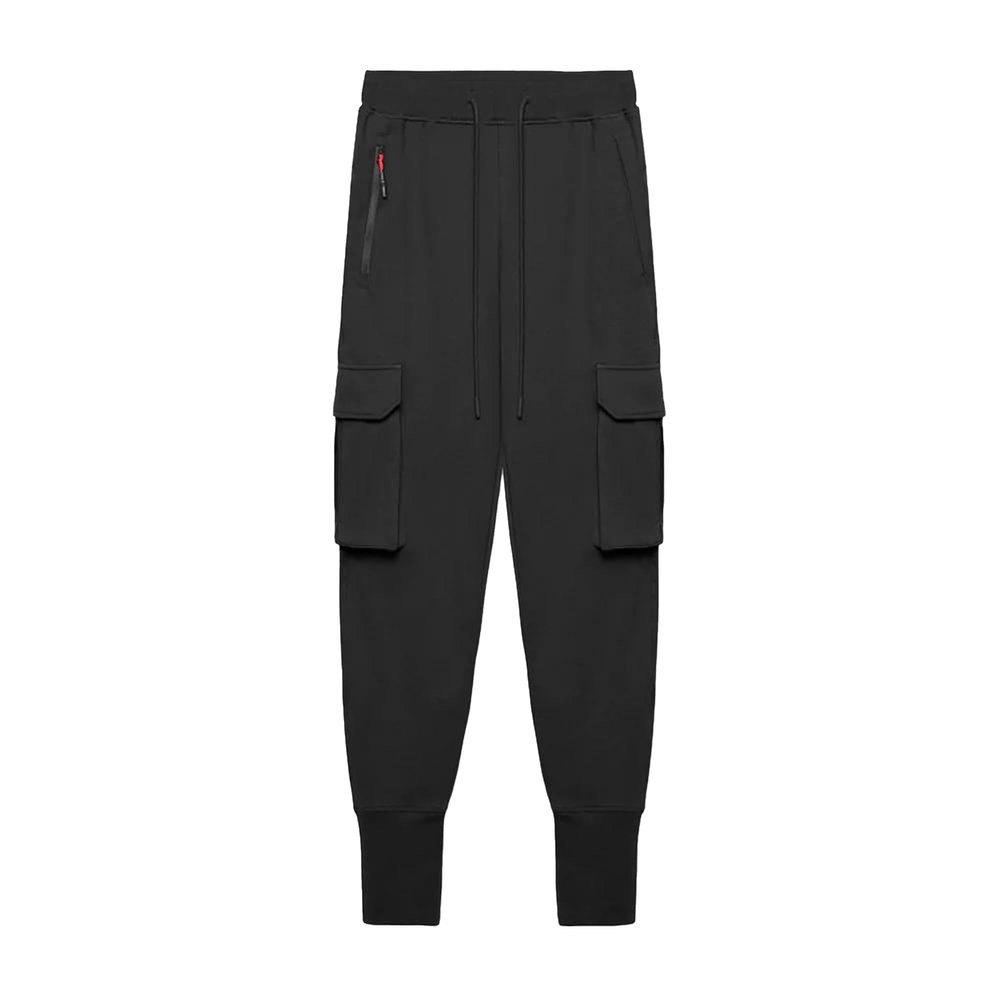 Maiyifu-GJ Men's Casual Joggers Cargo Pants Multi-Pockets Drawstring Hiking Sweatpants Running Training Athletic Trousers (Black,Small)
