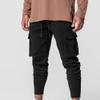 Maiyifu-GJ Men's Casual Joggers Cargo Pants Multi-Pockets Drawstring Hiking Sweatpants Running Training Athletic Trousers (Black,Small) view 2