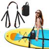 GOBUROS Paddle Board Carrying Strap, Adjustable SUP Kayak Carry Strap with Detachable Storage Bag and Metal Hardware for Paddle boards, Surfboards, Long boards, Canoe and Kayak, Black