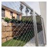JIwqDY Flexible Stainless Steel Rope Mesh, Garden Netting, Safety Netting for Balcony 10cm/2mm High-Altitude Fall Protection Nets, Plant Climbing Mesh (Color : 10cm/2mm, Size : 0.6x25m/2x82ft) view 1