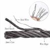 JIwqDY Flexible Stainless Steel Rope Mesh, Garden Netting, Safety Netting for Balcony 10cm/2mm High-Altitude Fall Protection Nets, Plant Climbing Mesh (Color : 10cm/2mm, Size : 0.6x25m/2x82ft) view 2