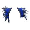 ihreesy Feather Cape Shawl,Women'S Feather Cape Feather Wrap Neck Feather Shrug Cape Shawls Accessories,Royal Blue view 2