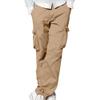 Maiyifu-GJ Casual Cargo Pants for Men Stretch Athletic Joggers Pants Sweatpants Workout Running Hiking Trousers with Pockets (Khaki,3X-Large) view 2