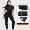 Junlan Sauna Suit for Women Full Body Sweat Jumpsuit(Blue,Large) view 2