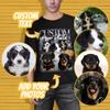 ASKITO Custom Photo and Graphic Tees: Personalized Rap, Vintage, and Couple Shirts for Special Occasions-XL Black view 3