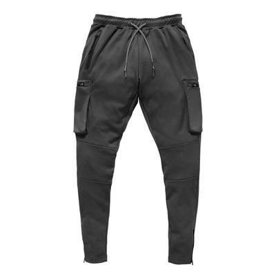 Men's Lightweight Casual Joggers Pants Elastic Waist Drawstring Cargo Sweatpants Multi-Pockets Athletic Trousers (Black,X-Large)
