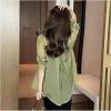 MASKSUN Summer Sunscreen Chiffon Shirt, Women's Long Sleeve Sunscreen Shirt, Lightweight Sunscreen UV Blocking Shirts (Khaki,Large) view 4