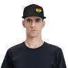 Joisbs Bolivia Flag Classic Unisex Sun Hat with Flat Brim - Adjustable and Stylish for Outdoor Adventures! Black view 2
