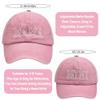 2Pcs Mama and Mini Matching Baseball Cap for Mother Baby Duaghter Son, 3D Embroidered Adjustable Washed Parent-Child Hat view 2