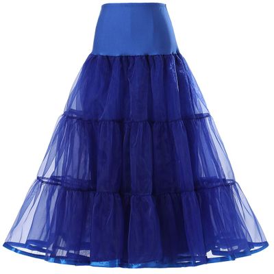Kumeng Women's Ankle Length Petticoats Long Plus Size Wedding Slips Crinoline Underskirt for Prom Evening Wedding Dress