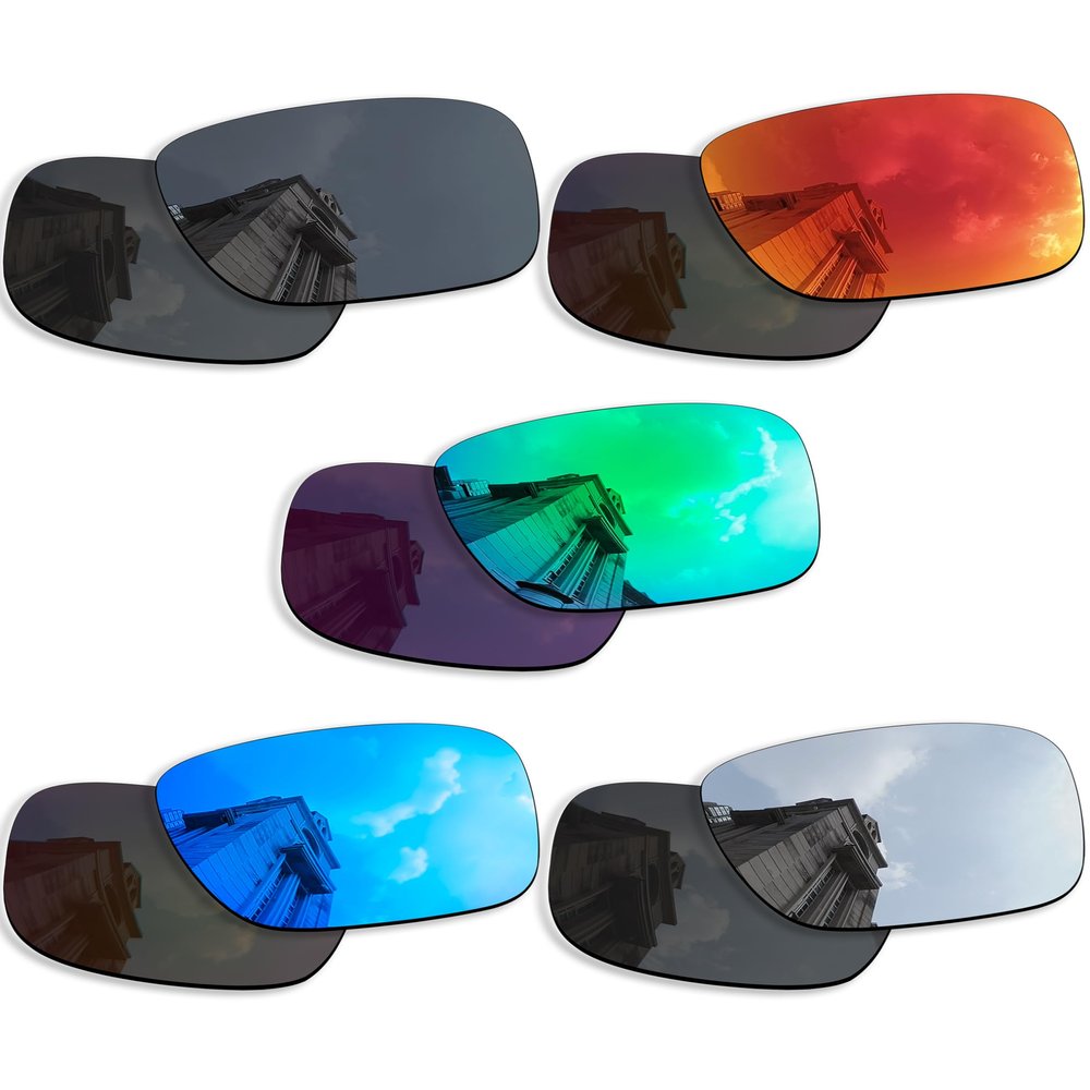 Betterun 5 Pairs Polarized Replacement Lenses for Oakley Hijinx Sunglasses, Anti-Scratch and Impact Resistant