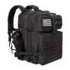 LHI Military Tactical Backpack for Men and Women 45L Army 3 Days Assault Pack Bag Large Rucksack with Molle System - Black With Red Line view 1