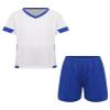 Fldy Boys Soccer Sports Training Uniforms Kids Youth Athletic Football Soccer Jersey Shirt and Shorts Kit A 5-6 Years view 1