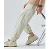 Maiyifu-GJ Men's Linen Cotton Joggers Pants Casual Lightweight Elastic Waist Sweatpants Running Workout Athletic Trousers (Apricot,XX-Large) view 2