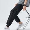 Maiyifu-GJ Men's Linen Cotton Joggers Pants Casual Lightweight Elastic Waist Sweatpants Running Workout Athletic Trousers (Black,Large) view 2