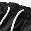 Maiyifu-GJ Men's Linen Cotton Joggers Pants Casual Lightweight Elastic Waist Sweatpants Running Workout Athletic Trousers (Black,Large) view 4