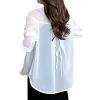MASKSUN Summer Sunscreen Chiffon Shirt, Women's Long Sleeve Sunscreen Shirt, Lightweight Sunscreen UV Blocking Shirts (White,Small) view 1