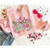 Love Signal Personalized Wildflower Auntie Sweatshirt - Custom T-Shirt With Kids Name, Gifts for Auntie, Mother's Day Shirt view 3
