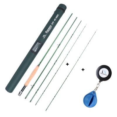 Maxcatch 3-12wt Medium-Fast Action Premier Fly Fishing Rod-IM8 Carbon Blank for High Performance,with AA Cork Grip Hard Chromed Guides (Premier Series+Extra Tip+Rod Clip, 9' 8wt 4sec, M.Fast)
