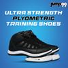 Jump99 Ultra Strength Plyometric Training Shoes with a Platform to Enhance Your Vertical Jump 8.5 Size, White, Blue, Black view 3