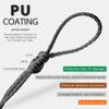 emma kites Black Technora Braided Cord 0.7mm PU Coating Abrasion Flame Resistant, Snare Line Tough Tactical Survival Assist Cord Model Rocket Paracord 150Lb 30Ft view 3