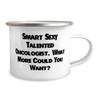 Motivational Oncologist Gifts, Smart., Cool Birthday 12oz Camping Mug Gifts Idea For Coworkers, Oncologist Gifts From Coworkers view 2