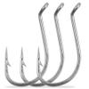Octopus Beak Hooks, 60pcs Saltwater Circle Hooks Beak Offset Fishing Hooks Stainless Steel Fishing Jig Hooks Fishhook for Saltwater Freshwater 1/0-10/0 view 1
