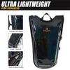 Hydration Backpack Pack with 2L Water Bladder Rave Essentials Lightweight Bag for Hiking, Running Vest, Music Festival for Men Women (Black) view 2