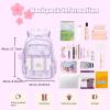 Armbq Girls Backpack, Cute School Backpack for Teen Girls, Elementary Bookbag with Multi Pockets (Purple) view 3