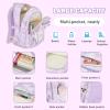Armbq Girls Backpack, Cute School Backpack for Teen Girls, Elementary Bookbag with Multi Pockets (Purple) view 4