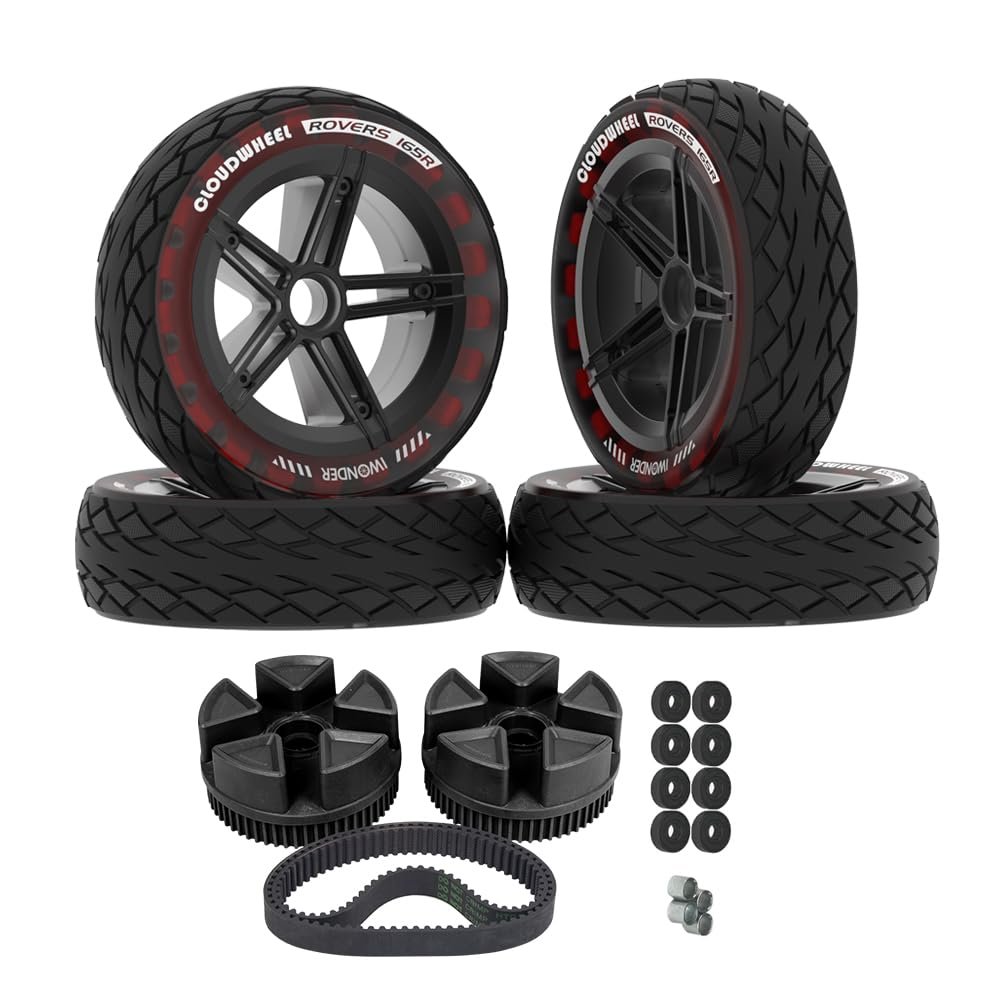 CLOUDWHEEL ROVERS 165R Urban All Terrain Off Road Electric Skateboard Wheels for Onsra Black Carve series-Belt Drive Boards